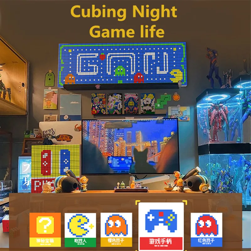 [Picube] Gan Mosaic Cubes 6x6 DIY Puzzle Magic Cube Magnetic 10x10 Creative Cube Mosaic Decorative Paintings Toys For Children