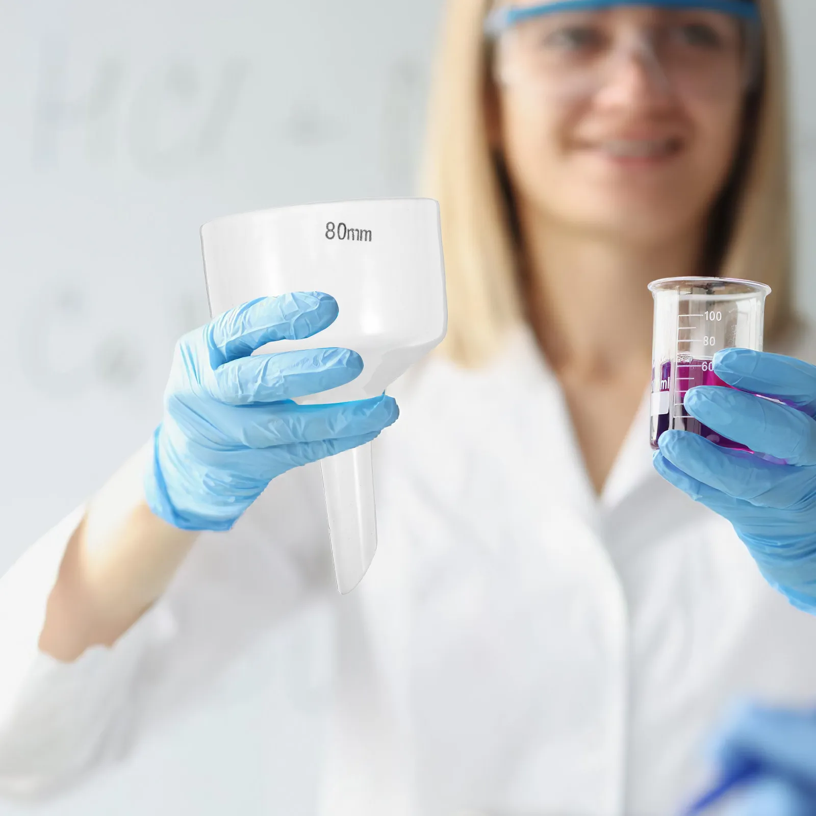 プロフェッショナルセラミックブフナー漏斗-実験室ろ過、化学実験、学校科学教育用漏斗セット