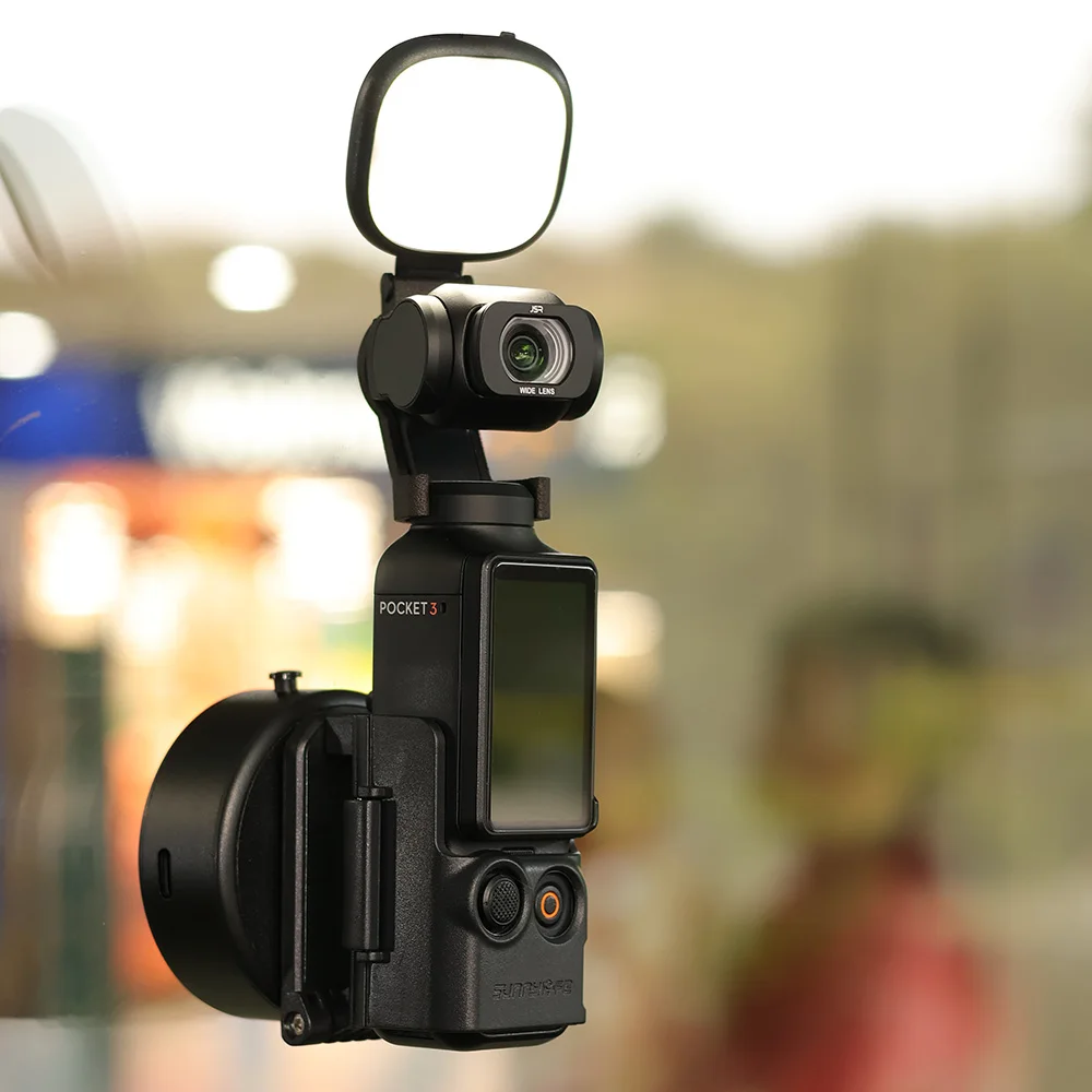 مناسبة لكاميرا DJI Osmo Pocket 3 الرياضية، ودعامة تثبيت كوب الشفط المغناطيسي، ومحول لملحقات الكاميرا الرياضية