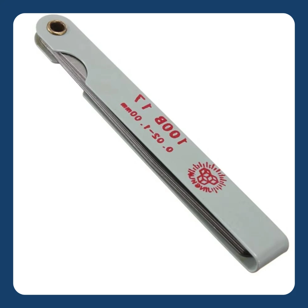 100mm, 150mm, 200mm (14; 17 peças) medidor de folga de aço inoxidável de alta precisão, medidor de folga métrico e imperial