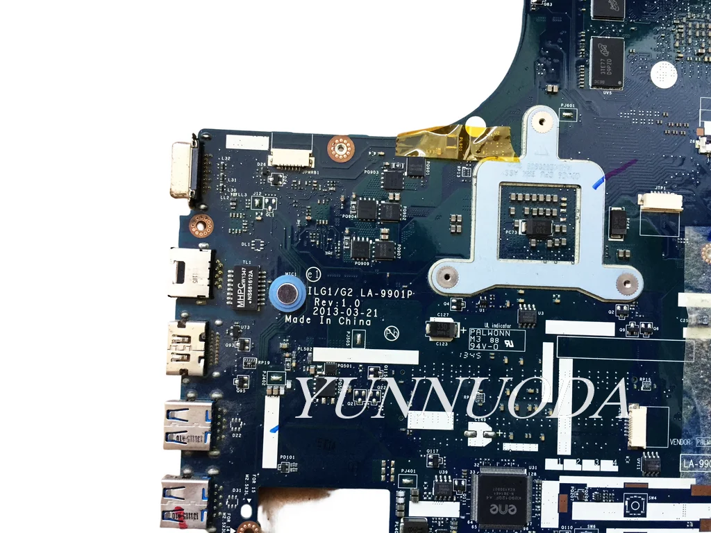 LA-9901P لينوفو G500S Z501 اللوحة الأم للكمبيوتر المحمول HM76 SRJ8E GPU GT720M اختبار 100% العمل