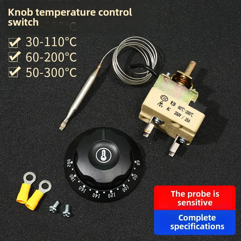 30-110 degree electric oven fryer knob thermostat surface soup pot temperature control switch electrical controller