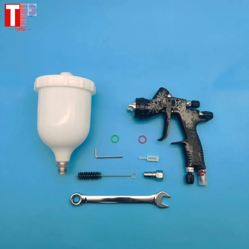

Black Spider Carve Spray Gun TE20/T110 1.3/1.8mm Nozzle LVMP Paint Tool Paint Gun Air Spray Gun Airbrush