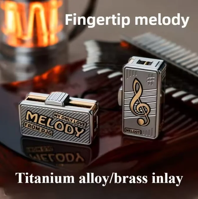 EDC  Mechanical Scale Metal Fork Pushing Plate EDC Titanium Alloy Black Technology Decompression Toy Uncompressed toy