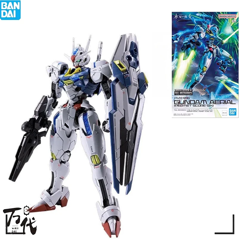 BANDAI GENUINE FULL MECHANICS 1/100 XVX-016 GUNDAM AERIAL [PERMET SCORE SIX]  ACTION ANIME FIGURE COLLECTIBLE ORNAMENTS GIFTS