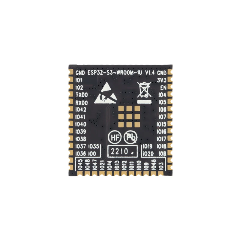 Module MCU double cœur Wi-Fi + Bluetooth ESP32-S3-WROOM-1U-N16 16 Mo 32 bits