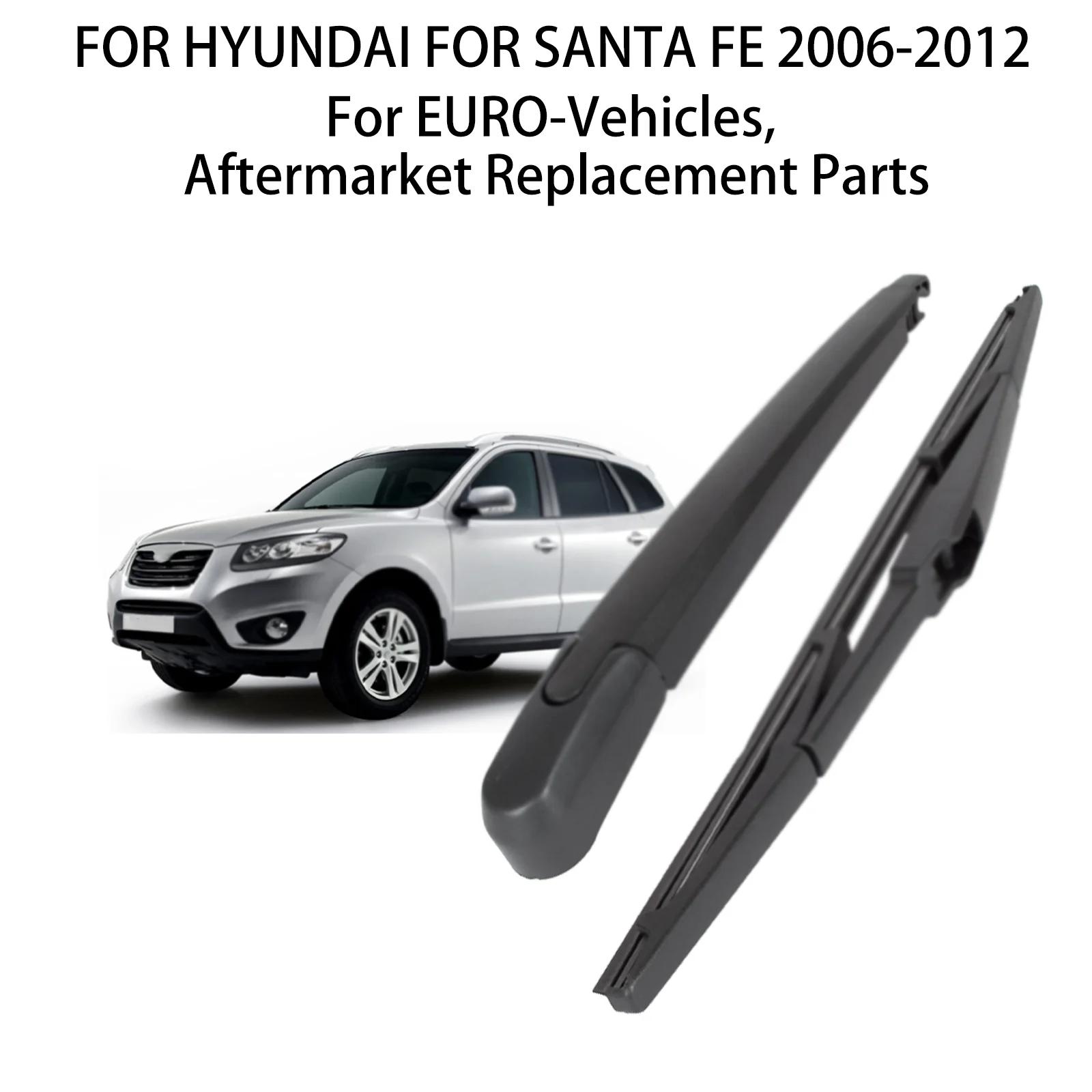 الممسحة الخلفية لشركة هيونداي لسانتا في 2006-2012 شفرة الذراع الزجاج الأمامي