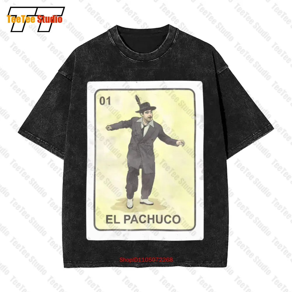 

Винтажная футболка большого размера Tin Tan Loteria Pachuco Cholo Chicano Mexico G01Y