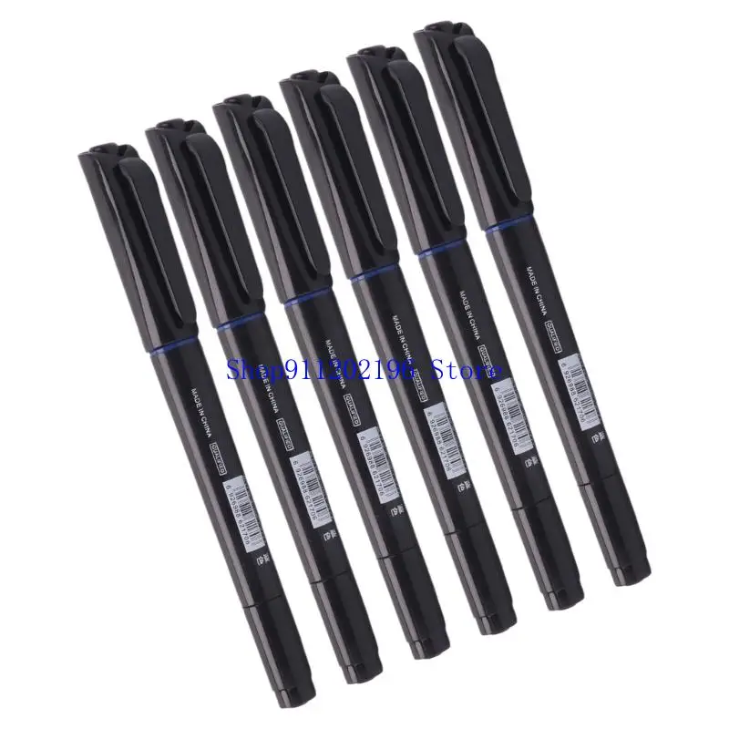 P82A Cleanroom Marker Set Antistatic Permanent 6 Pack, Double Ended Fine Tip Tool for Electronics Labeling and Lab Work