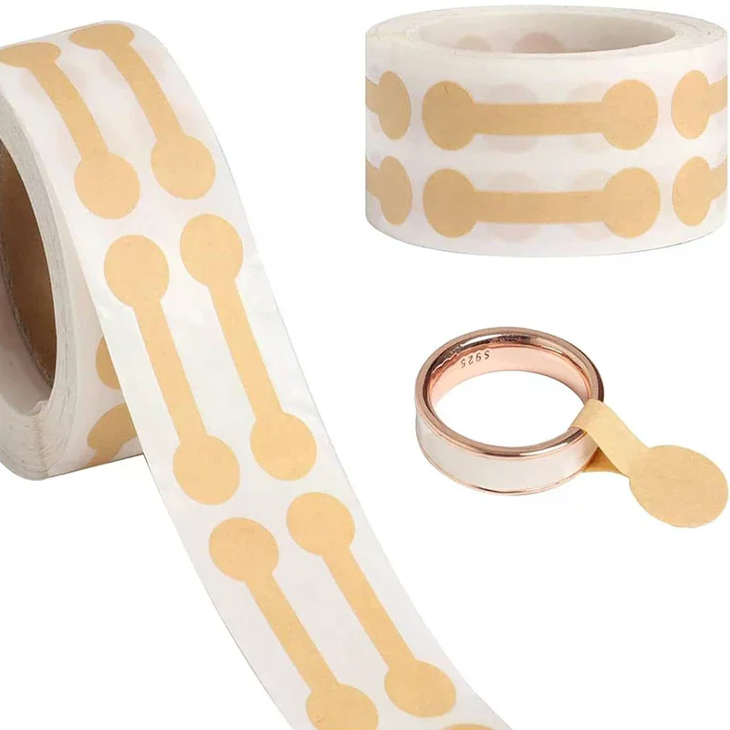 

500 шт., этикетки для ювелирных изделий, этикетки для ожерелья, кольца, бумажные самоклеящиеся ценники, гантели, ювелирные аксессуары, инструмент для демонстрации «сделай сам»