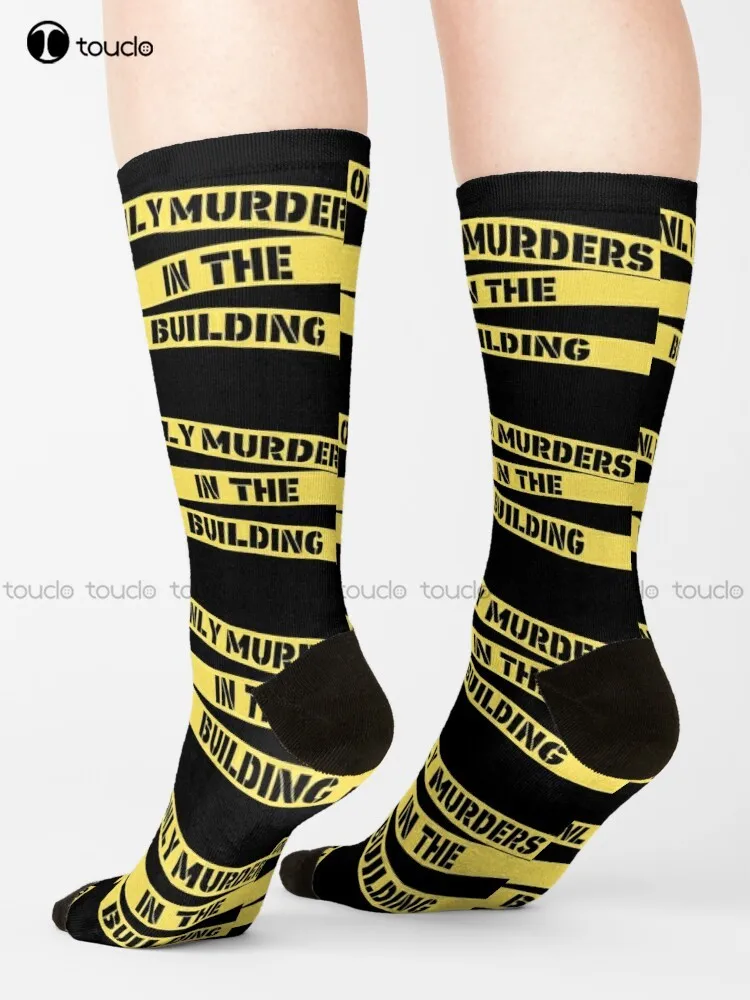 Only Murders In The Building Socks Sports Socks Fashion Creative Leisure Funny Art Abstract Oil Painting Socks Unisex Adult