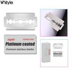 Whityle D10-1 Double Edge Safety Razor Blades Universal Sharp Stainless Steel Classic Razor Shaving Blade 100 Units per Pack