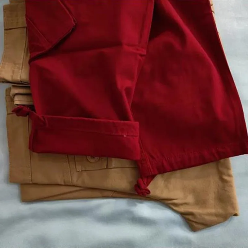 السراويل البضائع الحمراء النساء الهيب هوب جيب القطن حجم كبير XXXXXXL بنطلون فضفاض فضفاض سراويل تقليدية موضة ركض قيعان