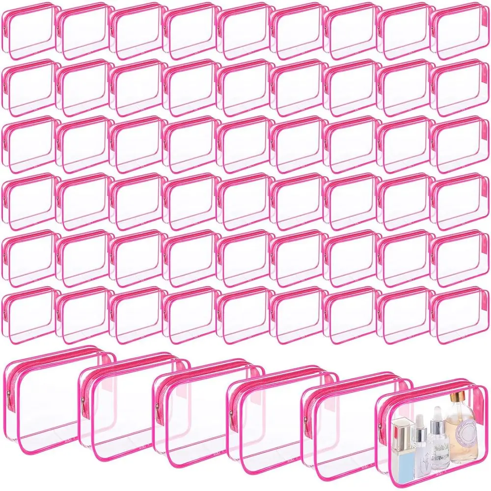 

Набор из 60 прозрачных косметичек, одобренных TSA, для путешествий, для женщин, размер M