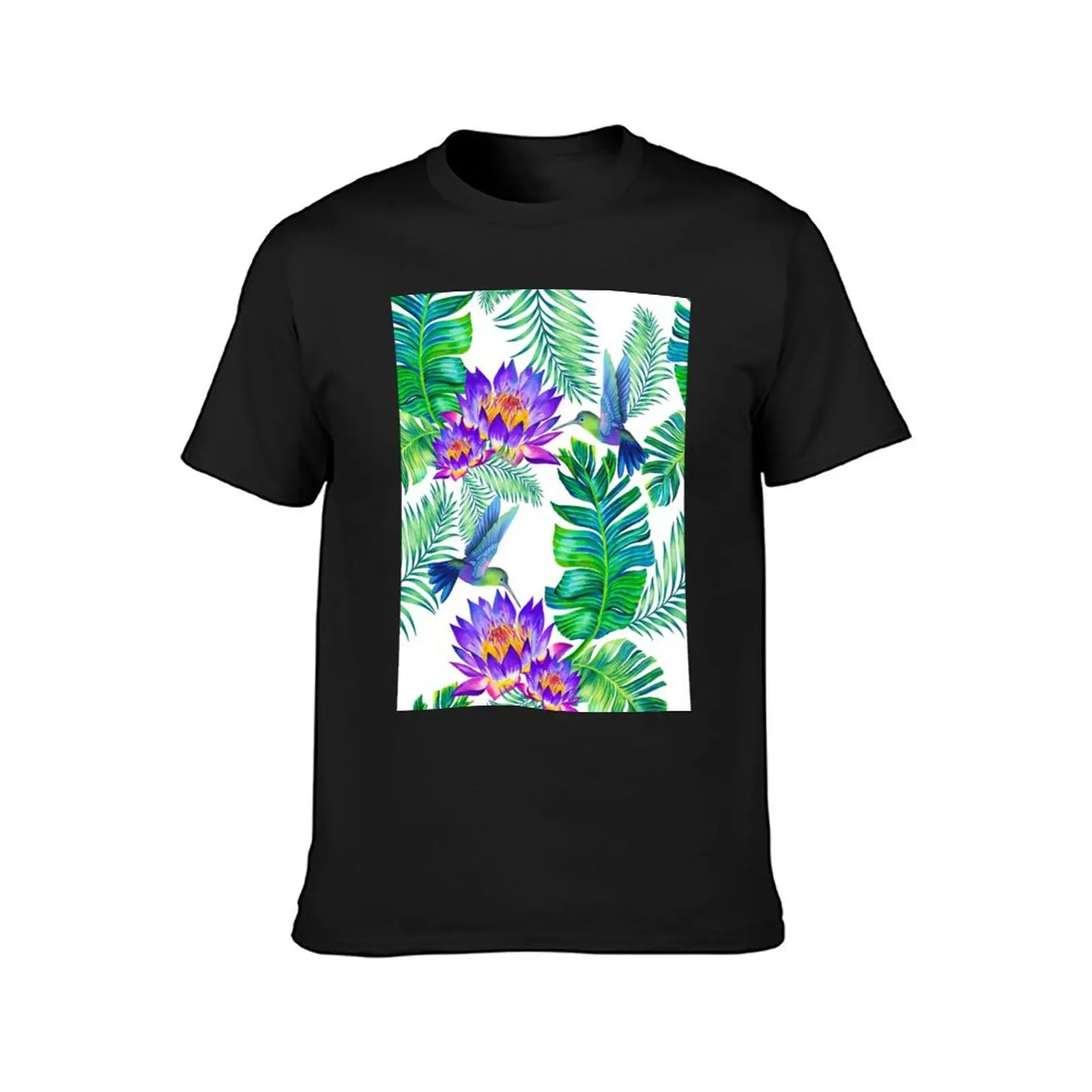 Humming birds T-Shirt new edition korean fashion kawaii clothes T-shirts for men cotton