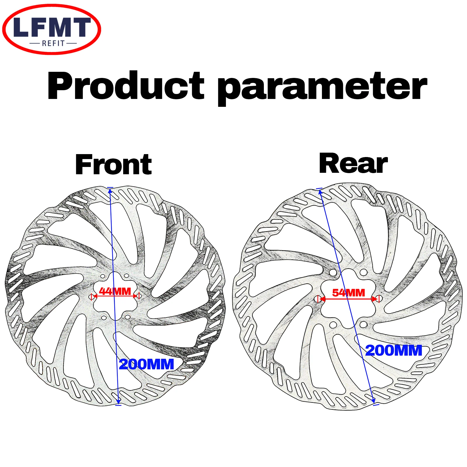 Motorcycle Front Rear Brake Disc Rotor Disk For Surron Sur-Ron Sur Ron Light Bee X & S Electric Dirt Bike Motocross Steel Parts view 2