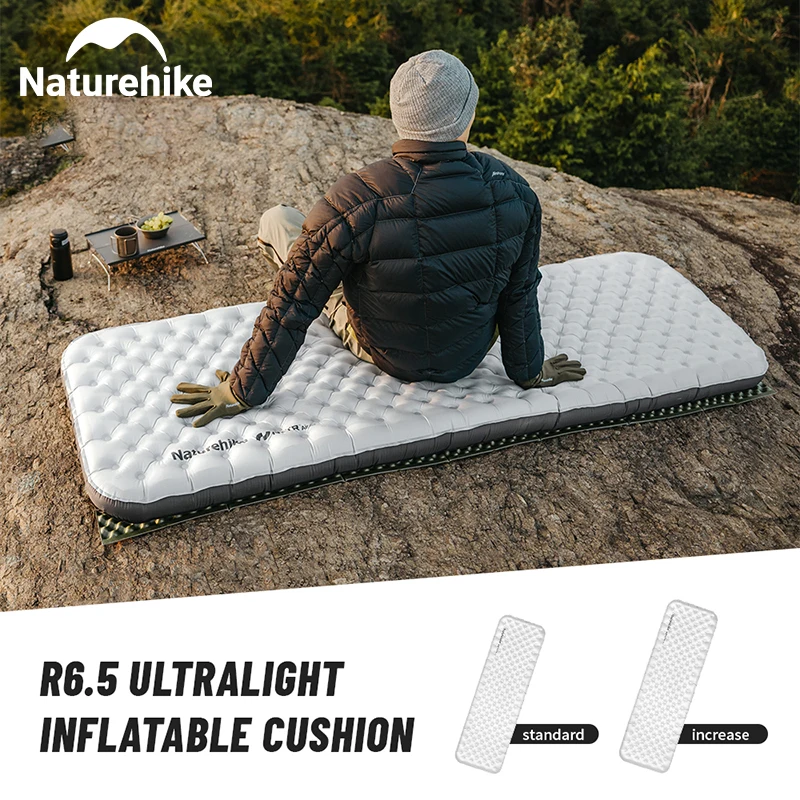 

Naturehike 6.5 R Value Inflatable Mat 10cm Thickened Ultralight Foldable Tent Sleeping Pad Outdoor Camping Moisture-proof Mat