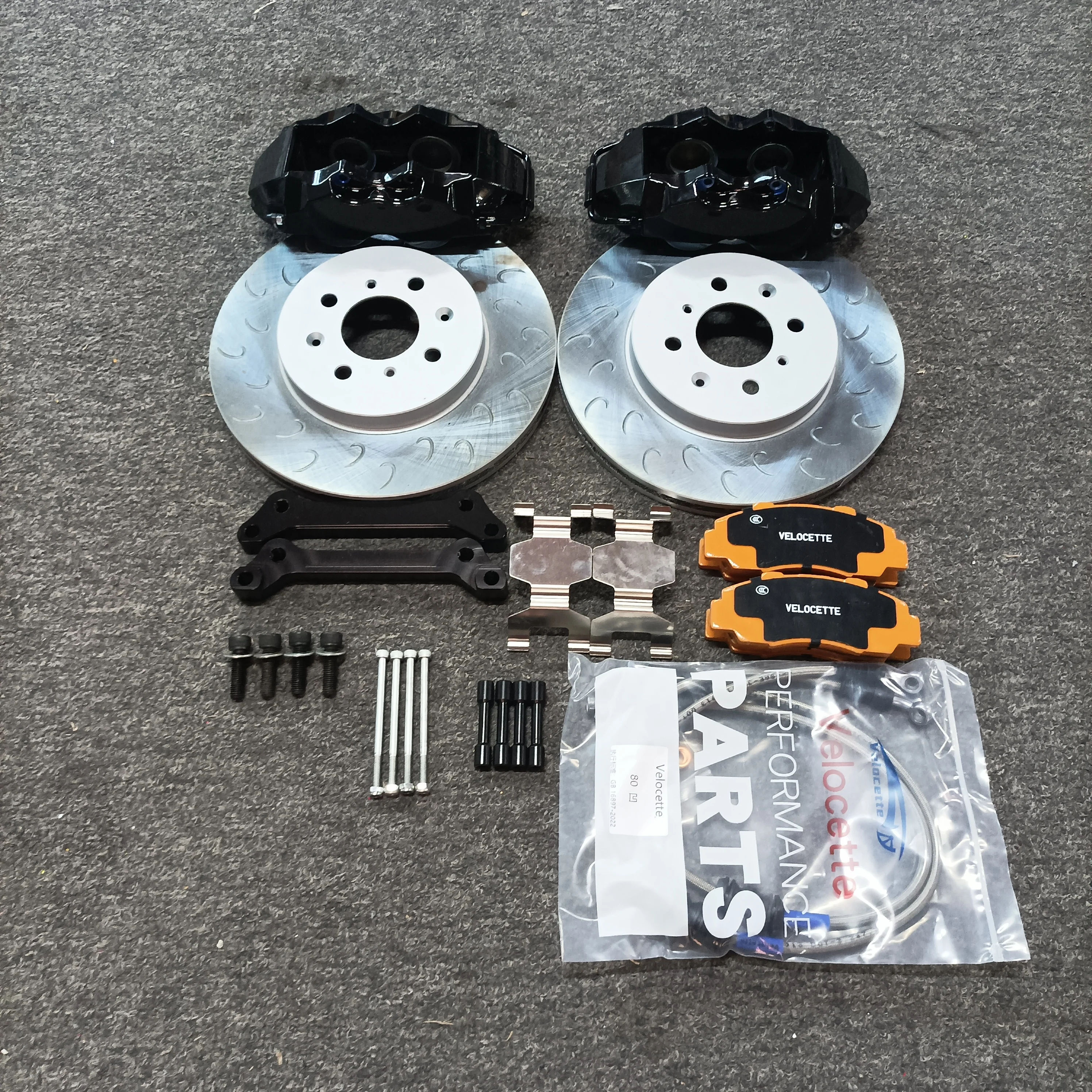 Kit de Frenos Mejorado para Automóvil, Calibre de 4 Pistones con Disco de Acero para VW POIO, Honda Civic Eg6 Ek9 S2000, BMW Z4 E85, Lexus-Es250, Toyota