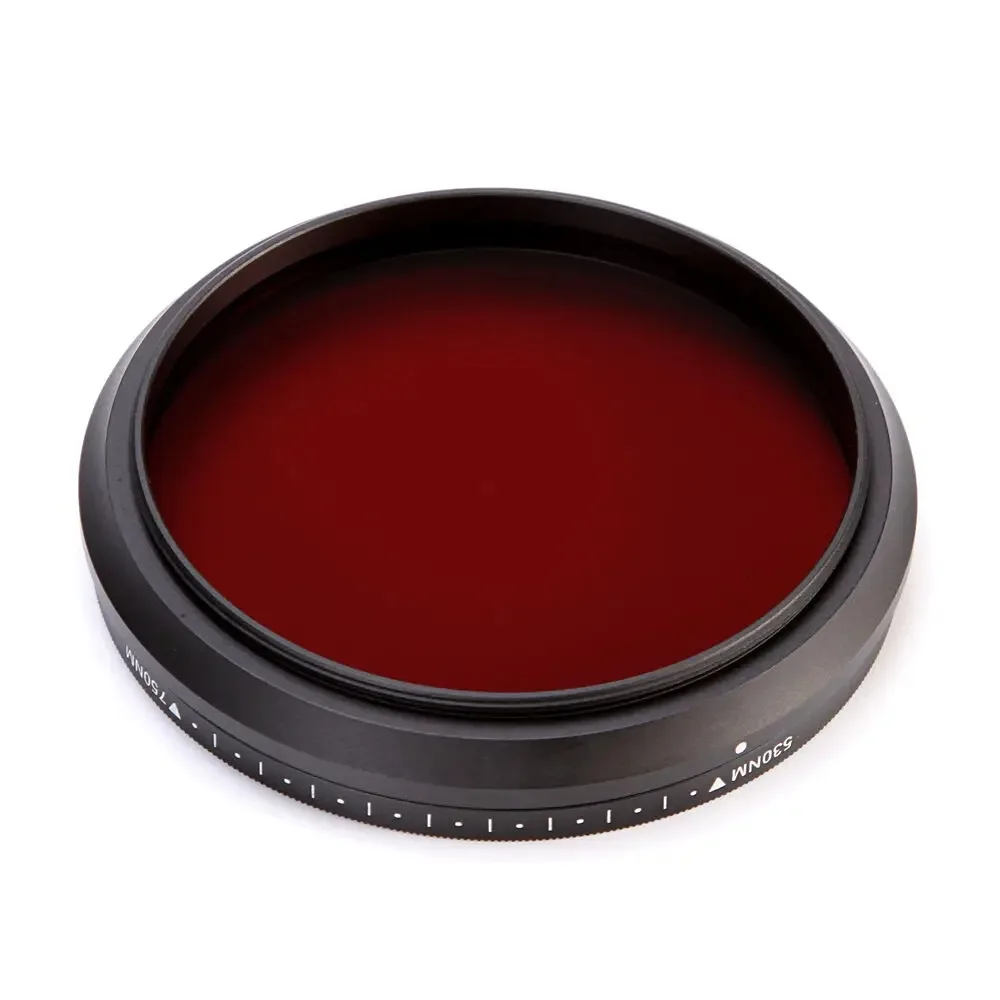 FOTGA 6-in-1 Adjustable Infrared Filter 530-750nm, One Filter for Multiple Wavelengths (590nm/680nm/720nm), Ideal for Travel and