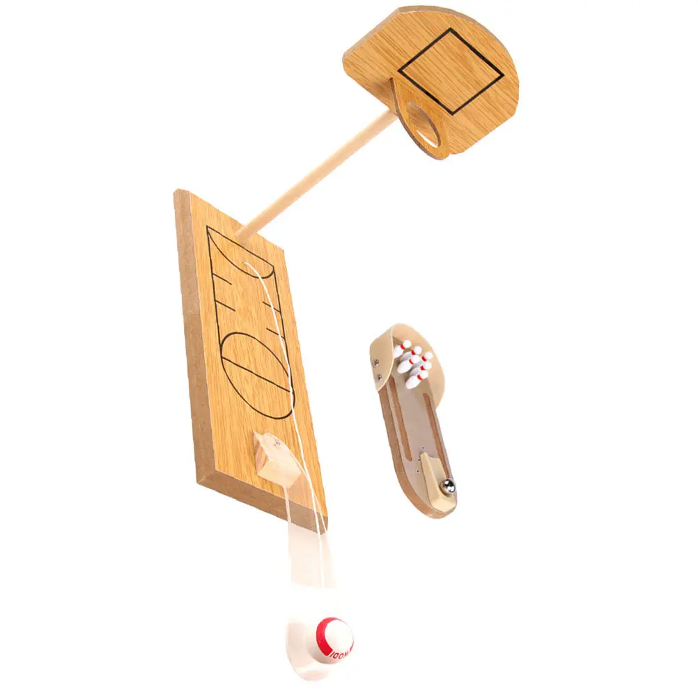 

2 набора настольных деревянных мини-игр для боулинга, интерактивная развивающая игра с бросанием шаров, антистресс, декоративный элемент