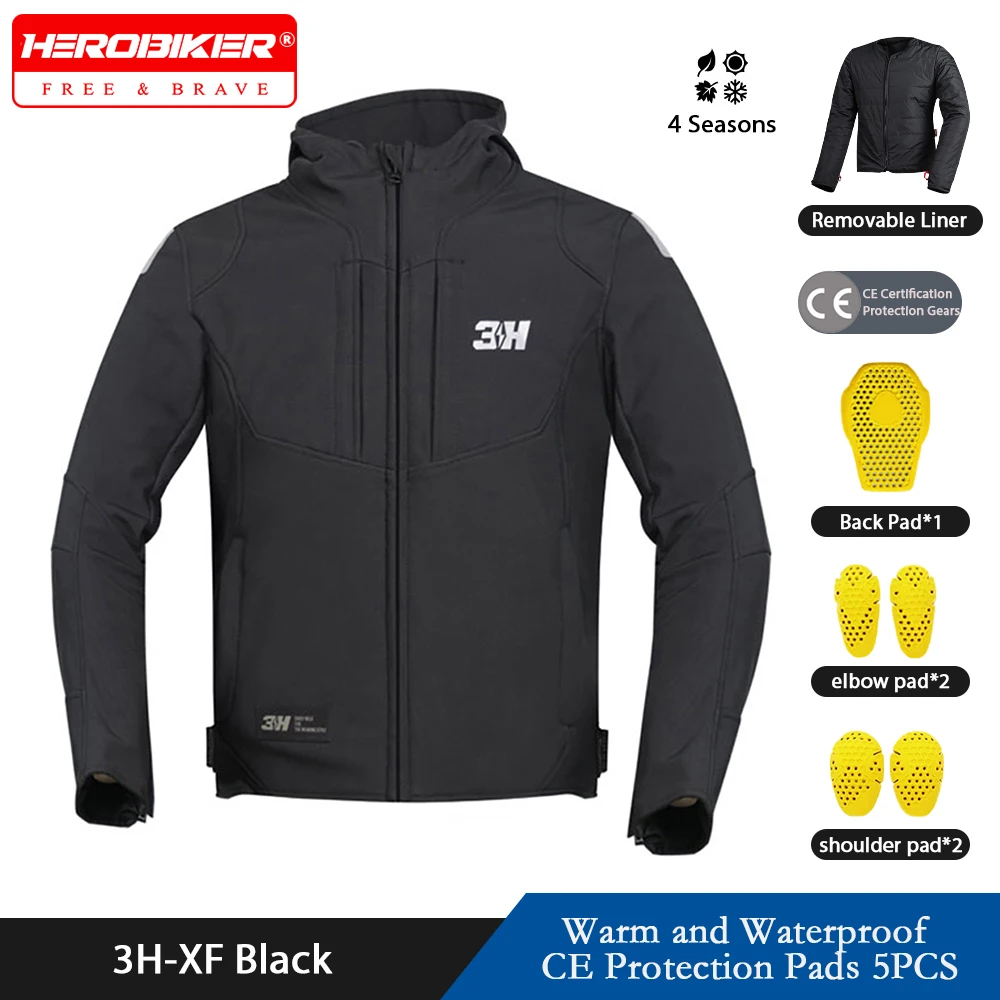 

Waterproof Motorcycle Jacket Men Motocross Racing Jacket Moto Riding Coat Winter Warm Motorcycle Clothes Chaqueta Moto Hombre
