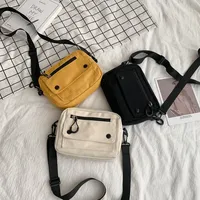 Bags for Women 2024 Women Pure Color Casual Tote Outdoor Bag Canvas Handbag Zipper Shoulder Bag Luxury Bag Bolsas Femininas