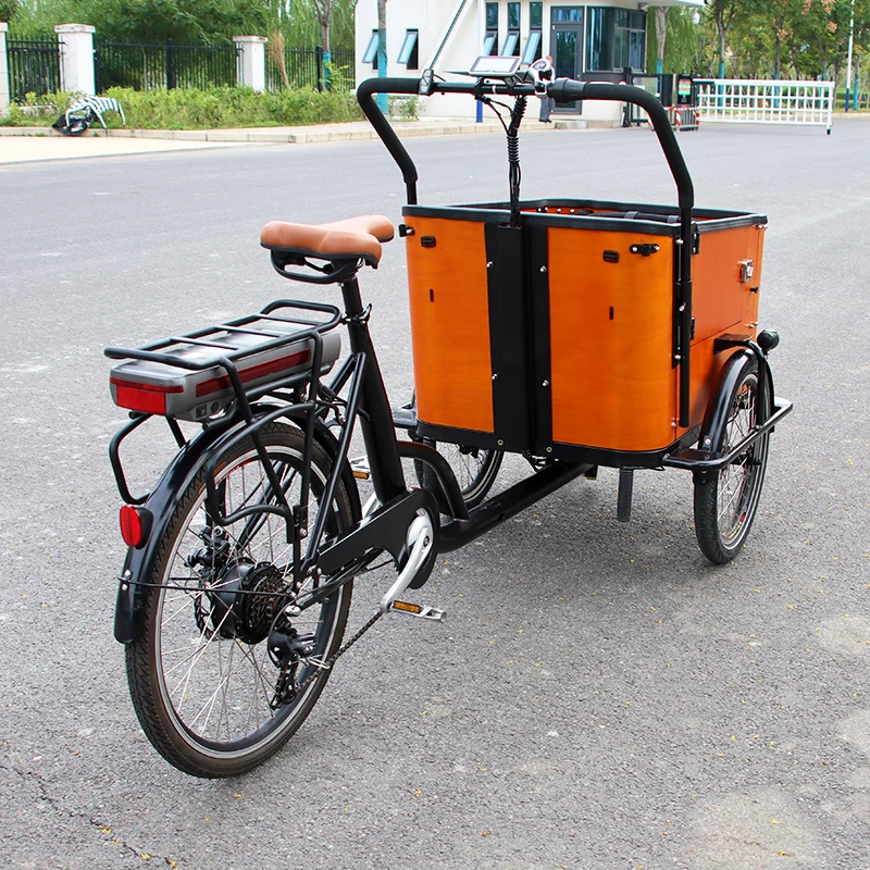 3 wheel bicycle used for sale 3 Wheel EU Warehouse Cargo Bike With Cup Board Dutch Bicycle Used For  Family Cargo Trailer For Sale Can Customized