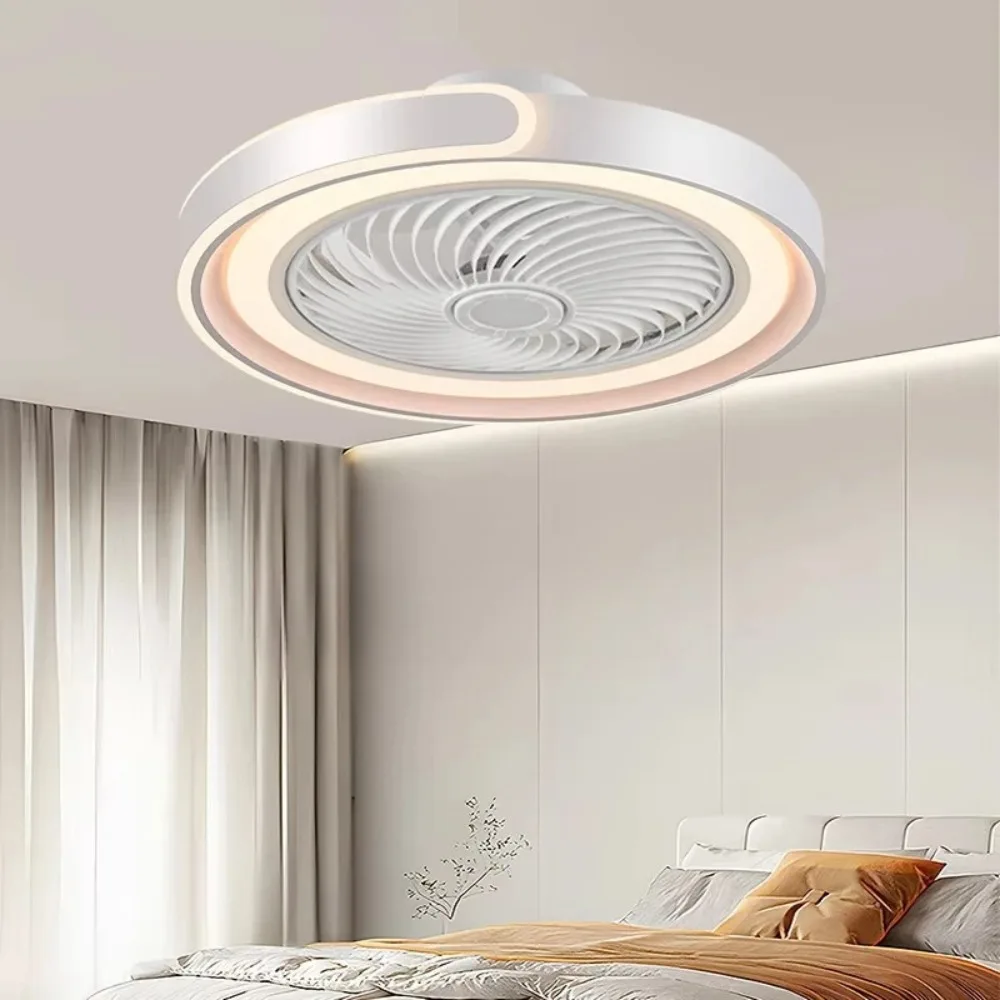 Smart Fan Light Living Room Bedroom Dining Quiet Study Eye Protection Invisible Blades Reversible Durable LED Ceiling Lights