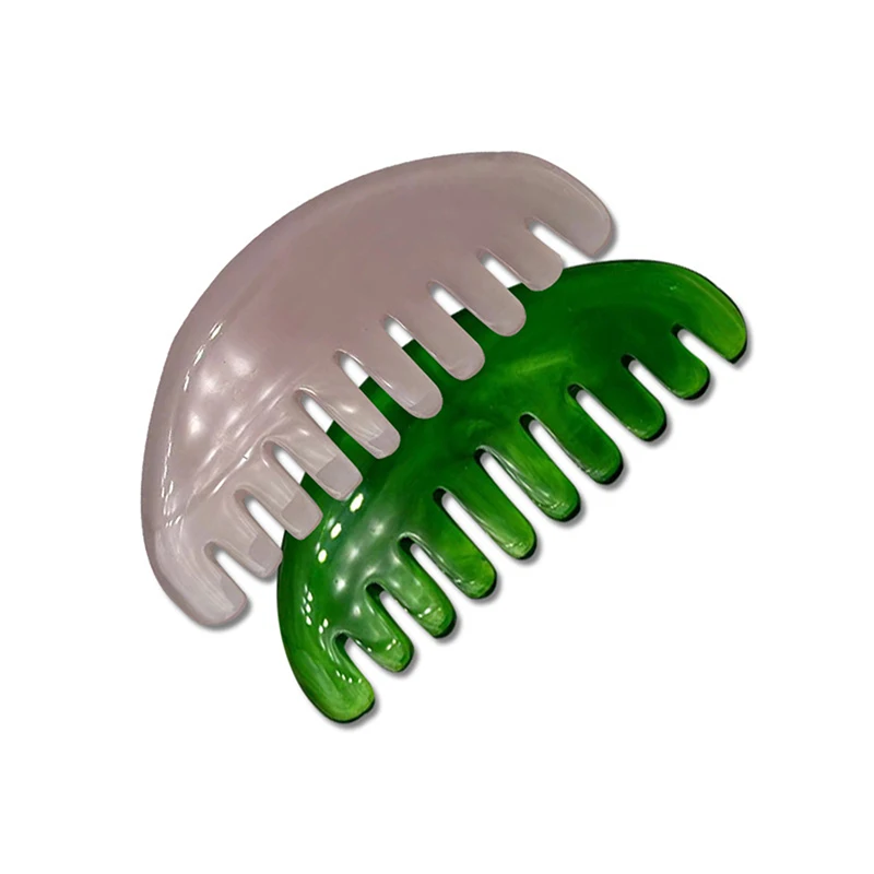 1PC Scalp Care SPA Meridian Massage Comb Resin Gua Sha Massage Comb Head Body Scraping Reflexology Scraping Hair Comb