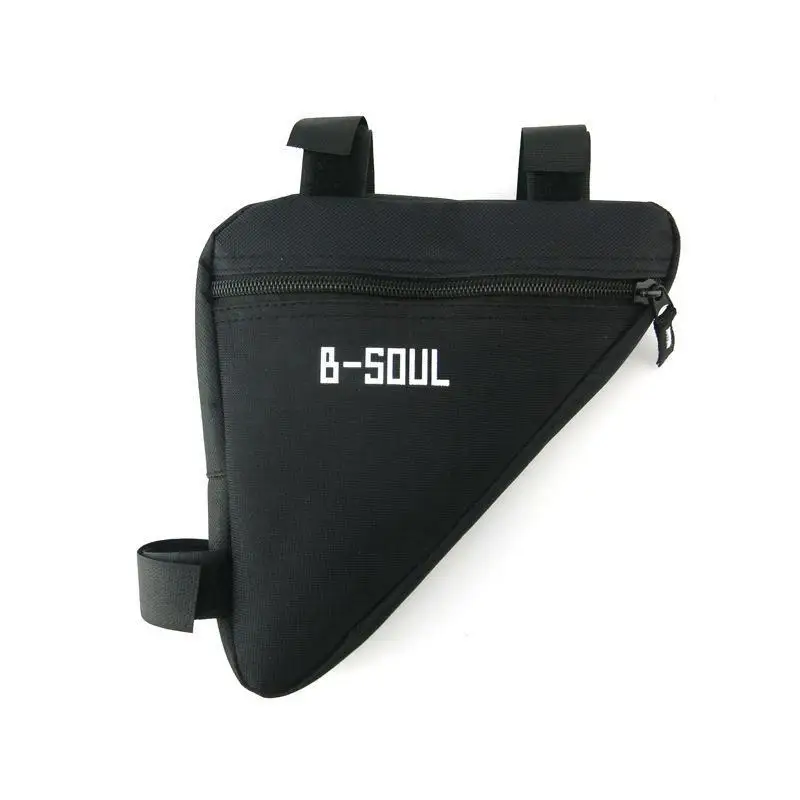 Bicycle Triangle Bag Waterproof Front Tube Frame Storage Pouch Large Capacity 1PC for Cycling Small Item Storage