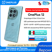 Russia Ship Tax Included OnePlus 12 Global Version Snapdragon 8 Gen 3 6.82''2K 120Hz AMOLED Display Screen 100W SuperVooc Charge