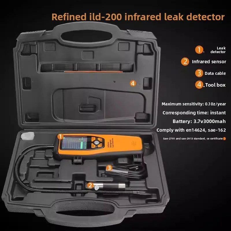 

ILD200 Infrared Refrigerant Leak Detector Automotive Air Conditioning Refrigerant Leak Detector Refrigerant Snow Leak Detector