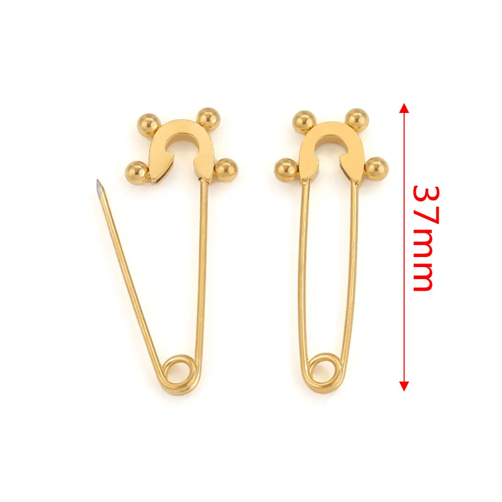 5pcs Stainless Steel Safety Pins DIY Needles Large Pin For Clothes Safety Pin Paper Clip Brooch Apparel Accessories Wholesale