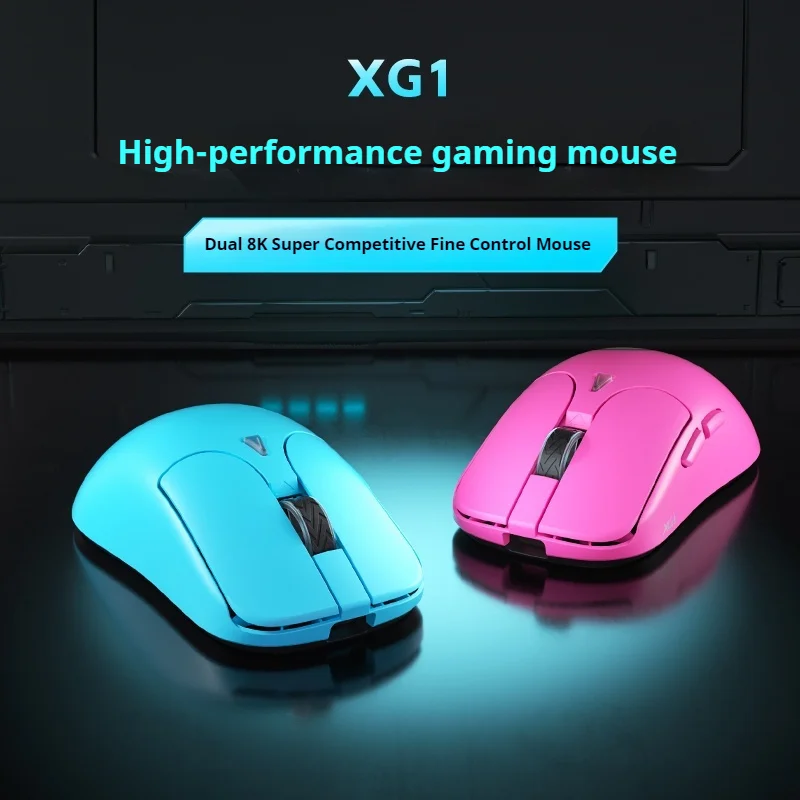 VANCER GROOVE XG1 Wireless Gaming Mouse Dual 8k Three Mode Bluetooth 2.4g PAW3395 50g Lightweight High Performance Esports Mouse