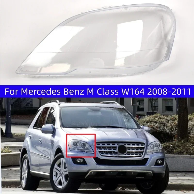 For Mercedes Benz M Class W164 2008 2009 2010 2011 ML400 ML450 ML350 ML320 Car Lights Shell Front Headlight Glass