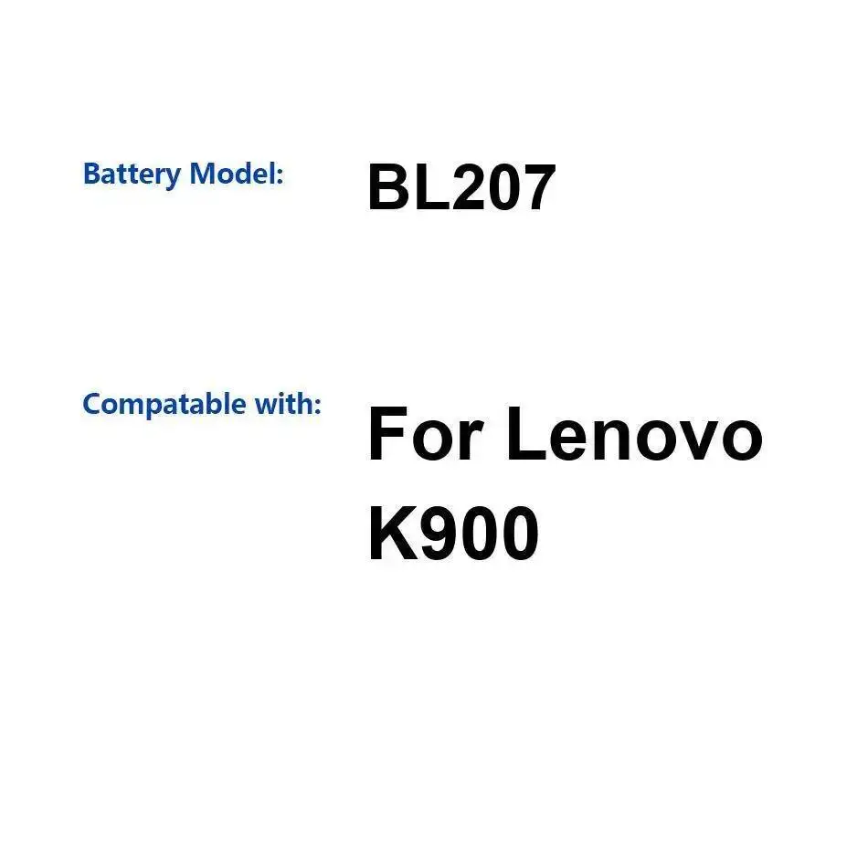 

BL207 2500Mah Mobile Phone Battery Premium Replacement For Lenovo K900