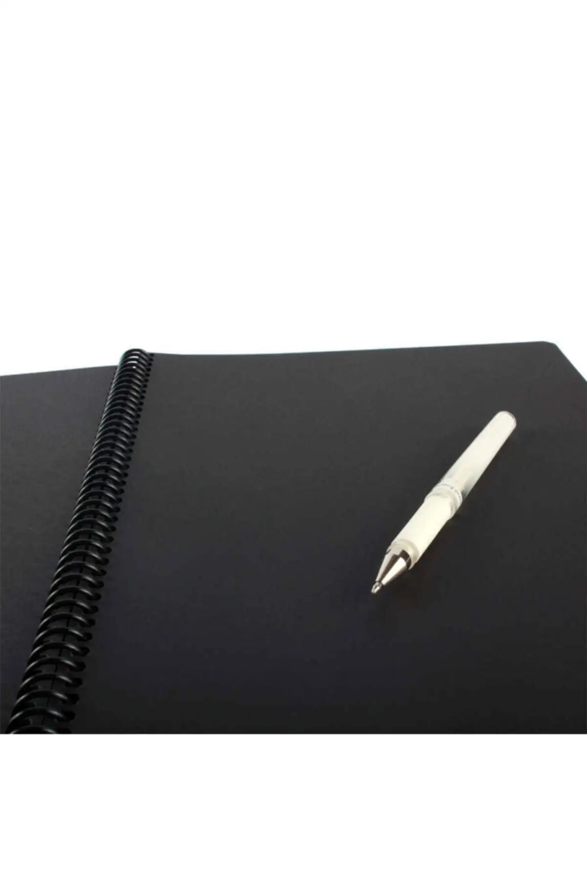 Black Leaf 17x24 Spiral Notebook Agenda 40 Sheets And Pensan White Pen Gift Products Note-Taking Journal Keeping School Office