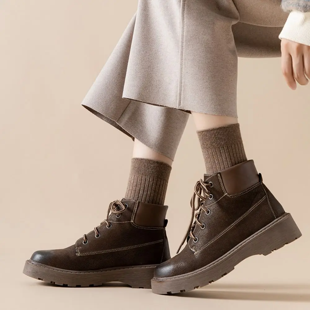 

10Pairs Comfortable Solid Color Women Mid-calf Socks Simple Breathable Business Socks Men Stripe Soft Autumn Tube Socks Daily