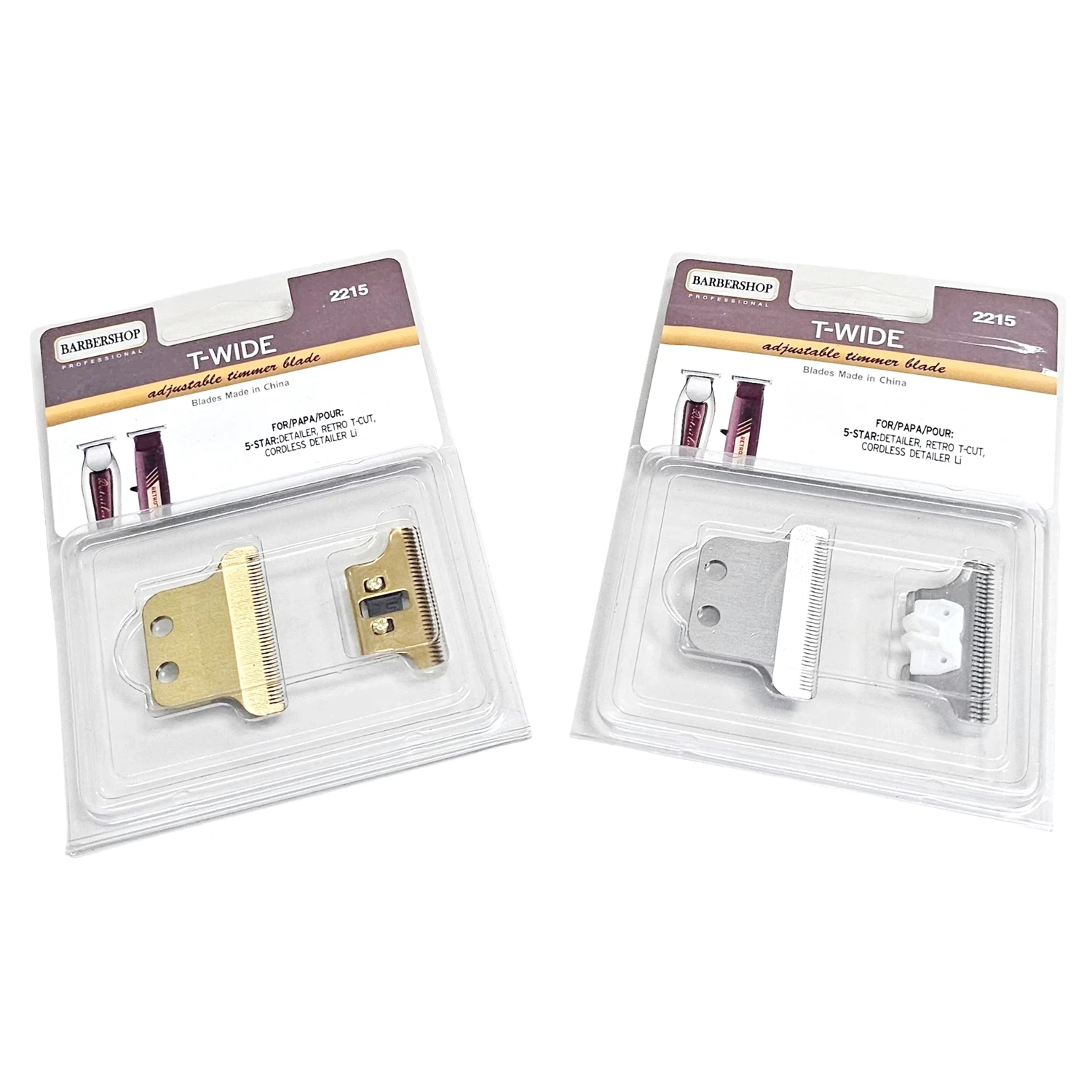 Accessories Head T Wide Blades for wahl 5 Star Detailer Li Trimmer 8081 & 8171, Adjustable Zero Gap Steel Trimmer Blade