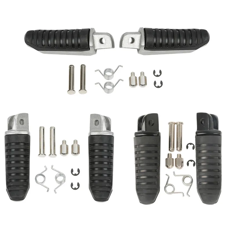 Areyourshop Front Footrests Foot Pegs For Suzuki V-Strom DL 650 1000 GSX 1250 1300 GSR 600 Foot Pegs Front Footrest