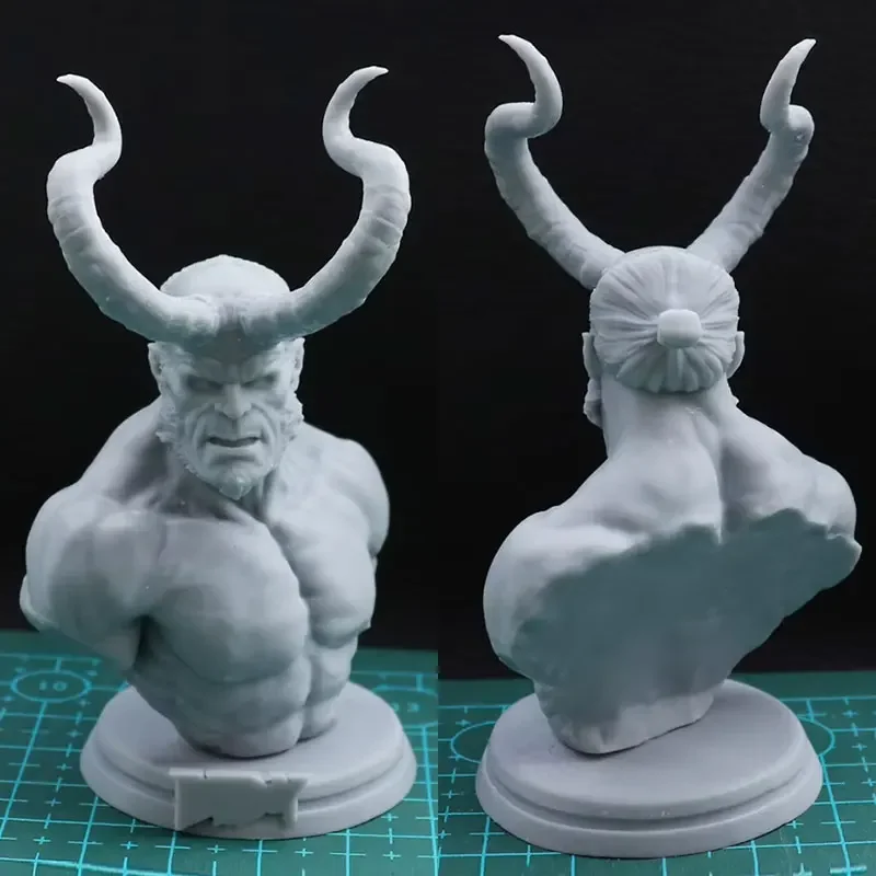 Resin Model Hell Man Bust  Figure Sculpture Unpaint No Color 807