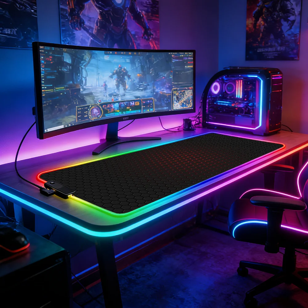 Tapis de souris LED RGB pour j - Esports Gaming Laptop avis et prix