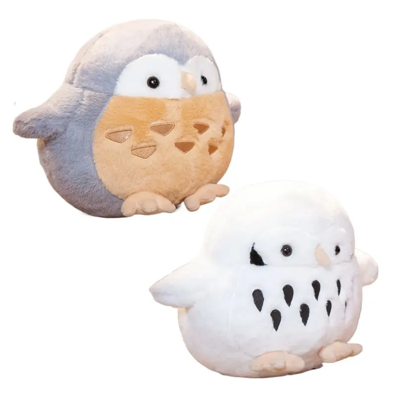 

38-45cm Cute Owl Plush Toys Kawaii Cartoon Nighthawk Doll Soft Simulation Stuffed Eagle Animal Sleep Pillow Xmas Gift for Kids