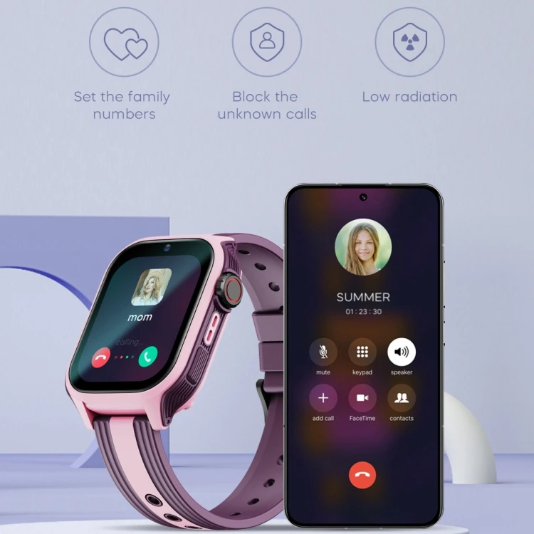 TJXL-LEMFO K36 1.83 بوصة IPX7 ساعة ذكية رياضية للأطفال مع مكالمة فيديو نظام تحديد المواقع واي فاي-يدعم إشعار رسالة iOS-5 مخزون يومي #2