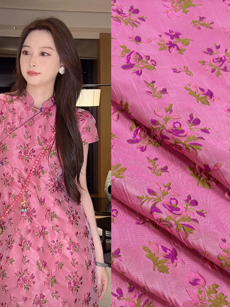 

Пряжа окрашенная жаккардовая ткань парчовое платье в китайском стиле ханьфу одежда Дизайнерская одежда ткань для шитья ткань для рукоделия оптовая продажа