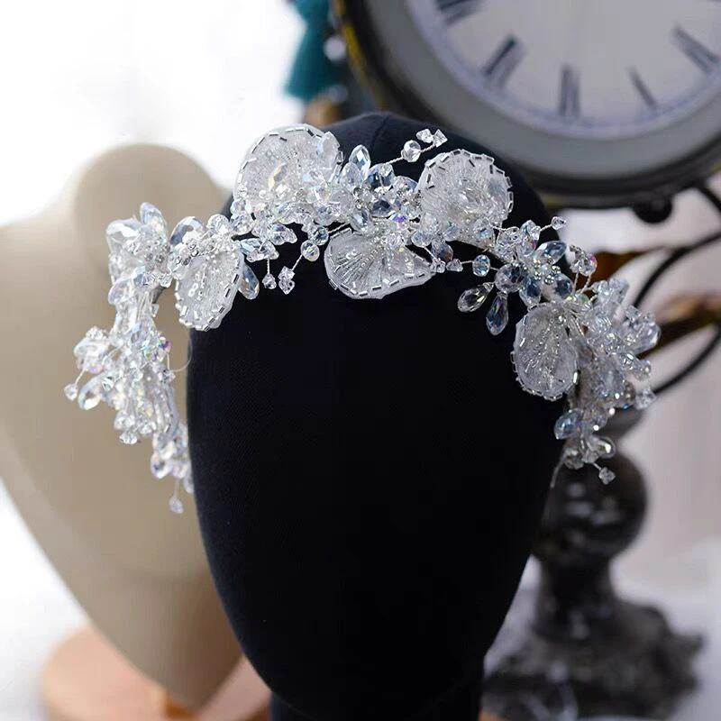 clear crystal rhinestone hairbands bridal barrettes headdress acessorio do cabelo do casamento noivas adoravel 01