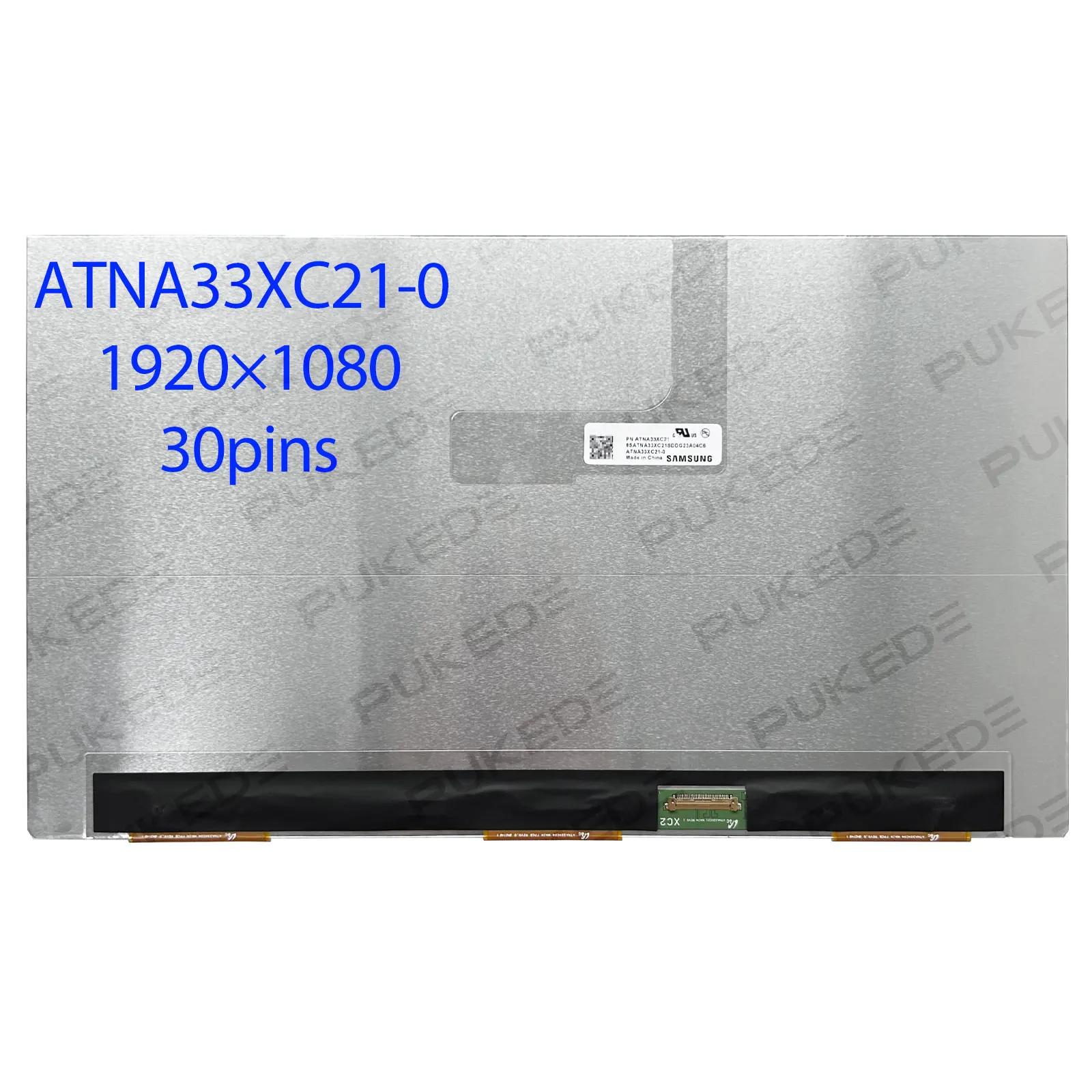 

13.3"inch 60Hz IPS Laptop Lcd Screen ATNA33XC21-0 100% DCI-P3 AM-OLED Display Panel FHD 1920x1080 edp 30pins