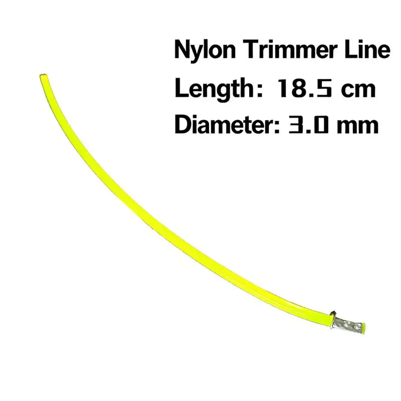 10Pcs Replacement Trimmer Line 3.0*18.5cm Durable Nylon Cutting Wire for Home Garden Brush Cutter Trimmer Head Use