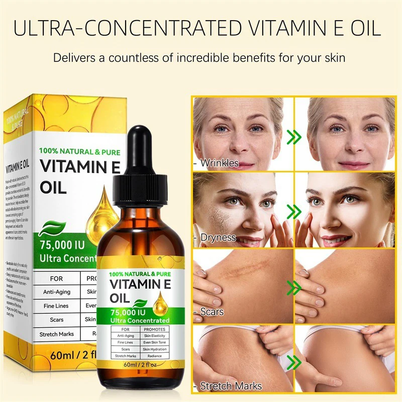 60 мл натуральное органическое масло против морщин, масло для лица, расслабляющее терапевтическое массажное масло, укрепляющее масло для тела, средства по уходу за кожей