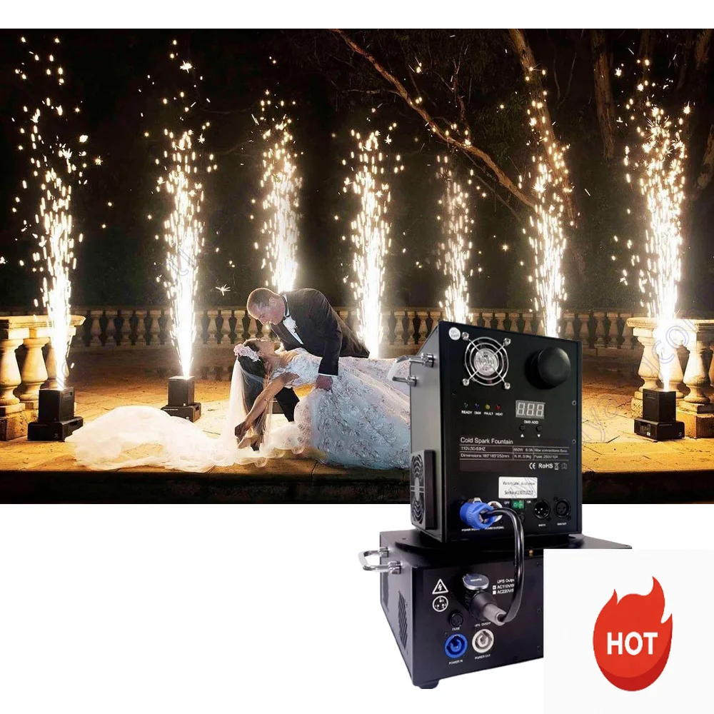 

Indoor 600W Dmx Spark Battery Cold Spark Machine Wedding Stage with Flight Box